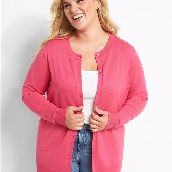 NWT Lane Bryant Button front cardigan - Picture 2 of 4